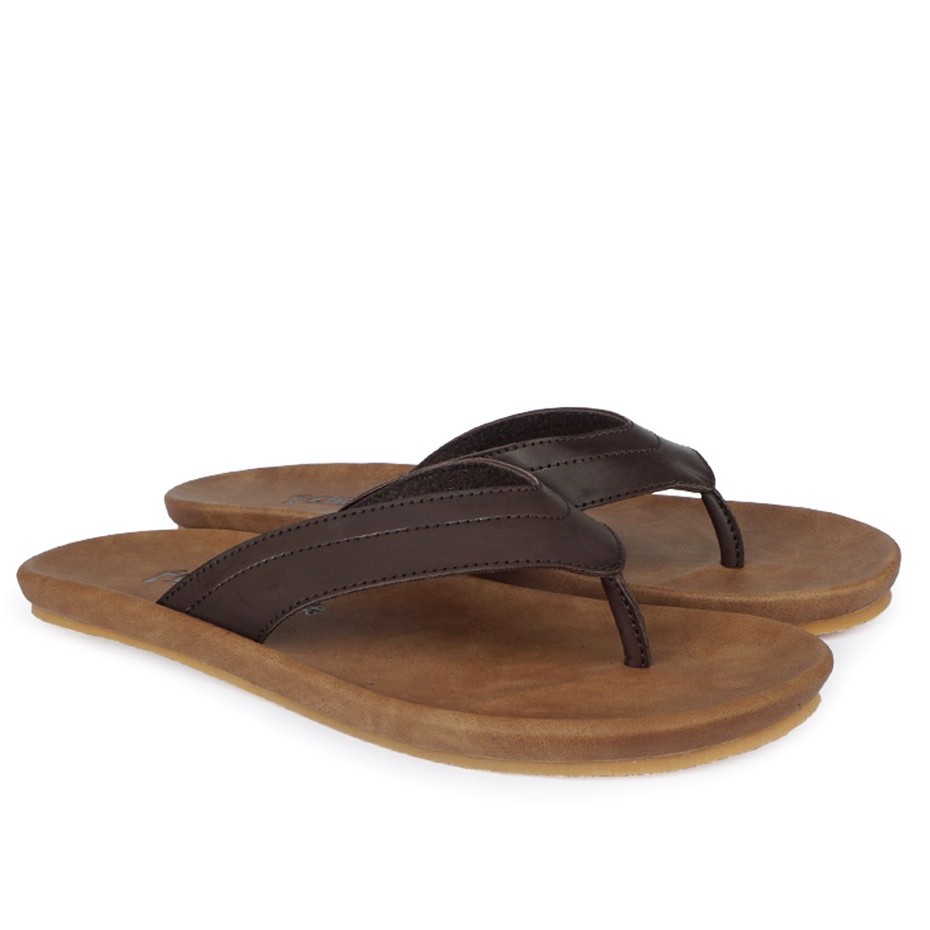 Sandal Jepit Pria Sendal Pria Distro Dewasa ORK689 GAR Brown