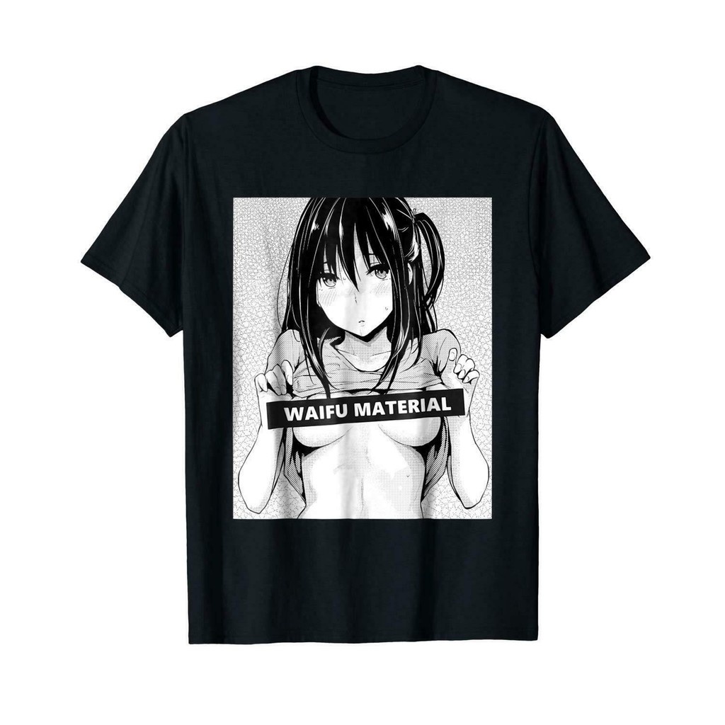 Kaos/T Shirt Otaku Waifu Material Japanese Sexy Anime 1 Cotton Combat 30S