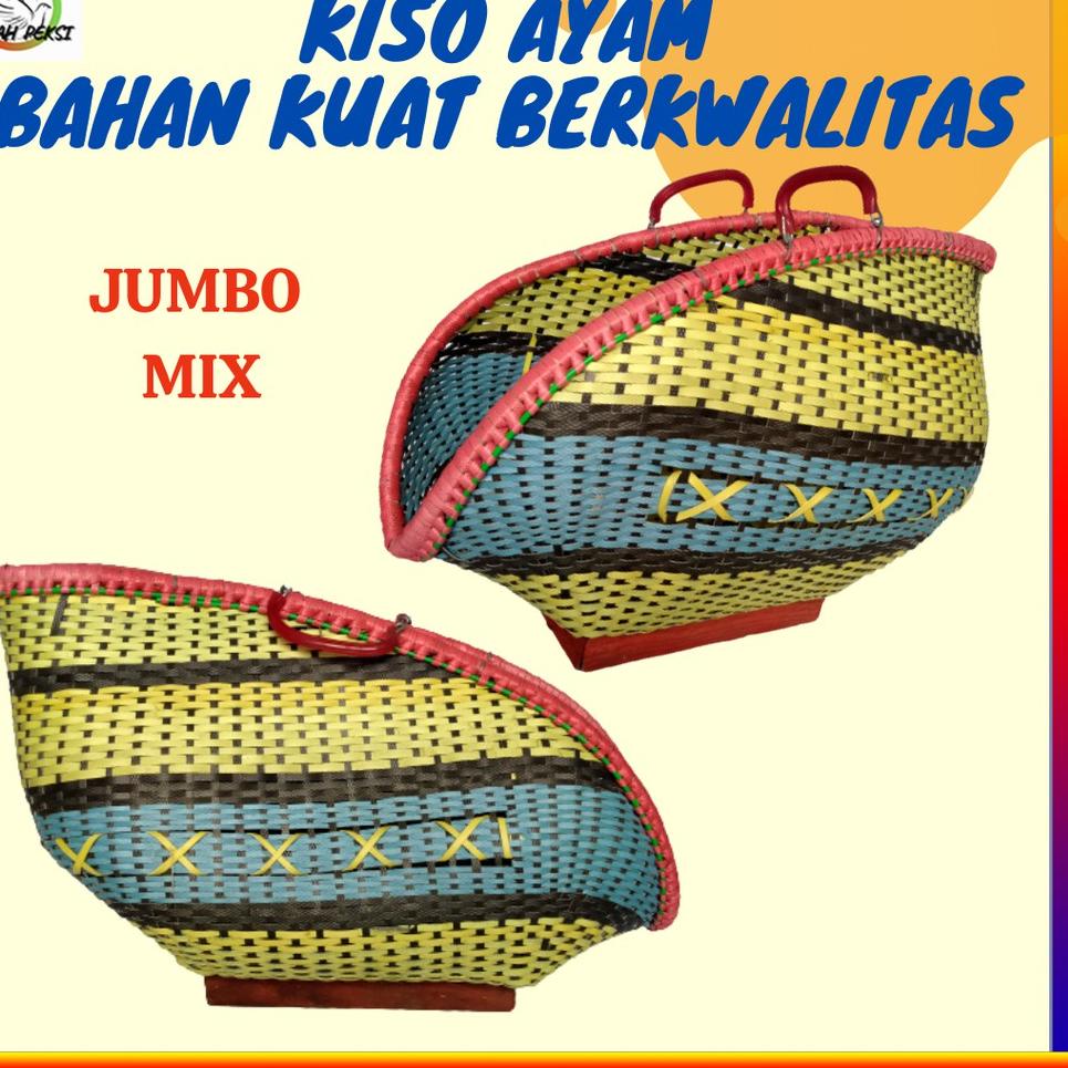 [KODE PRODUK D7S9280] TAS KISO AYAM MIX BAMBU ROTAN PLASTIK FIBER SUPER JUMBO KUAT LAPANG COCOK PELU