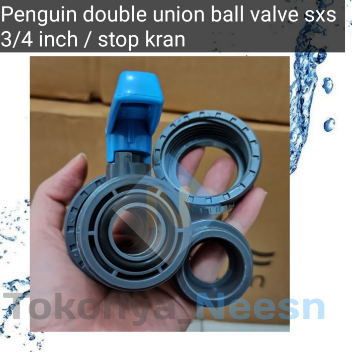 stop kran 3/4/ penguin double union ball valve 3/4 inch SxS