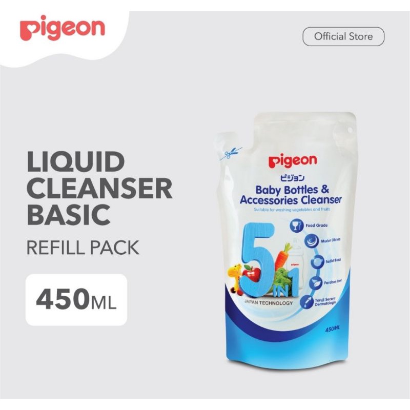 PIGEON Liquid Cleanser Basic 450ml Refill | Exp Jan 2026