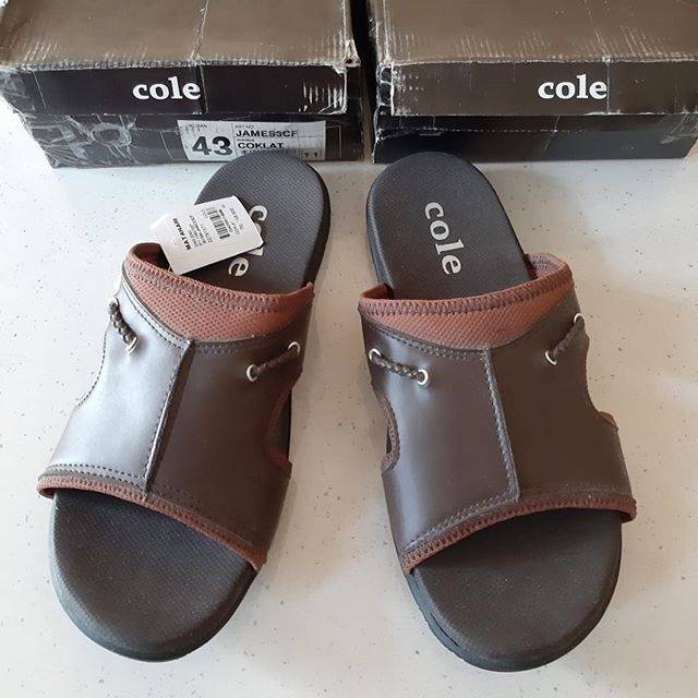 Sandal selop laki size 43 COLE ORI Sandal pria