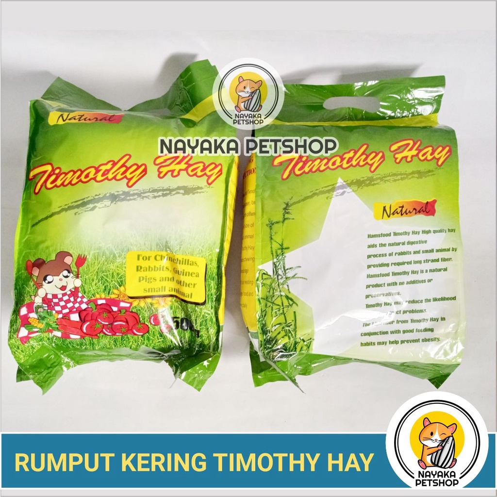 Timothy Hay 500 gr Rumput Kering Kelinci Makanan Rabbit Pakan Chinchilla Cemilan Marmut Food Grass Guinea Pig