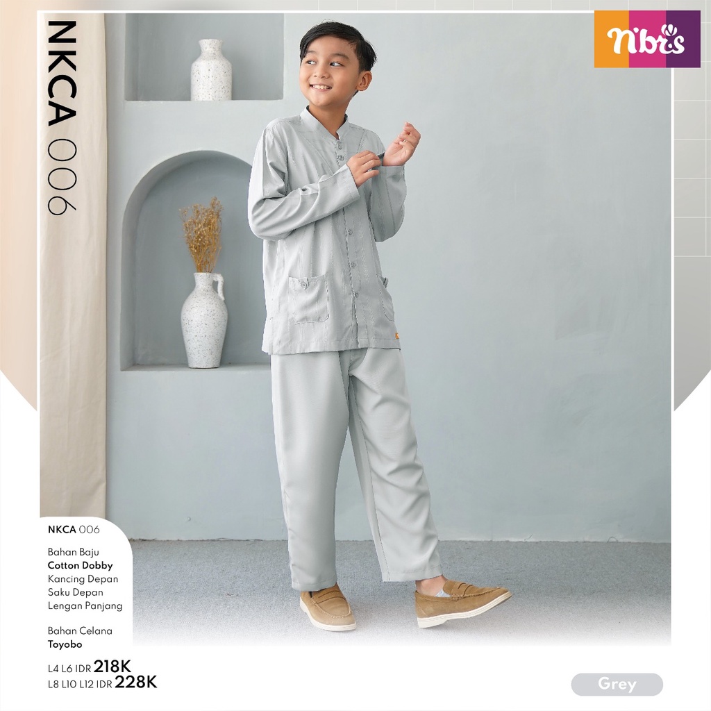 Nibras Koko Couple NKC 06 dan NKCA 06 Bahan Cotton Dobby Koko Couple Ayah dan Anak by NBRS bisa COD