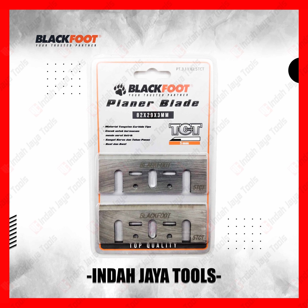 BLACKFOOT TCT Planer Blade 82 mm Mata Serut Kayu Sugu Ketam Pasah
