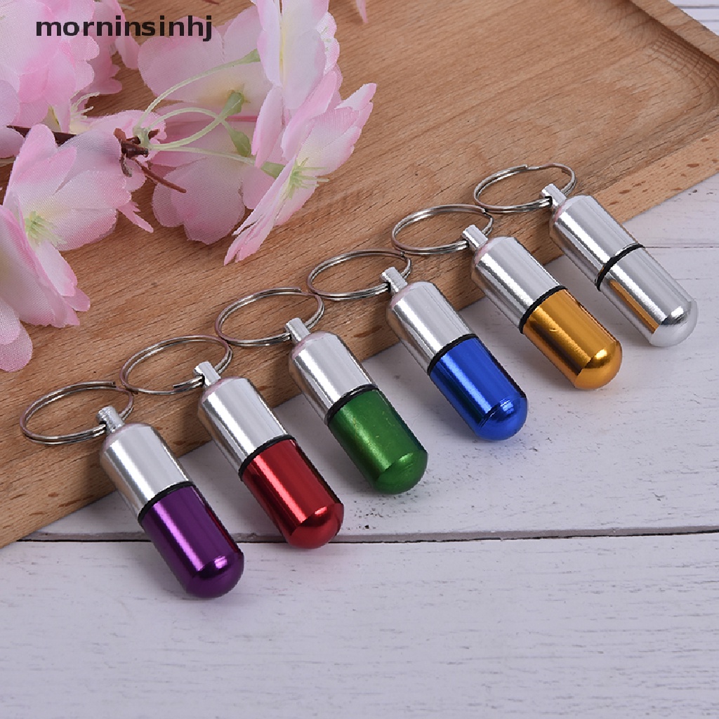 Mornin Botol Kontainer Obat Pil Bahan Aluminum Anti Air