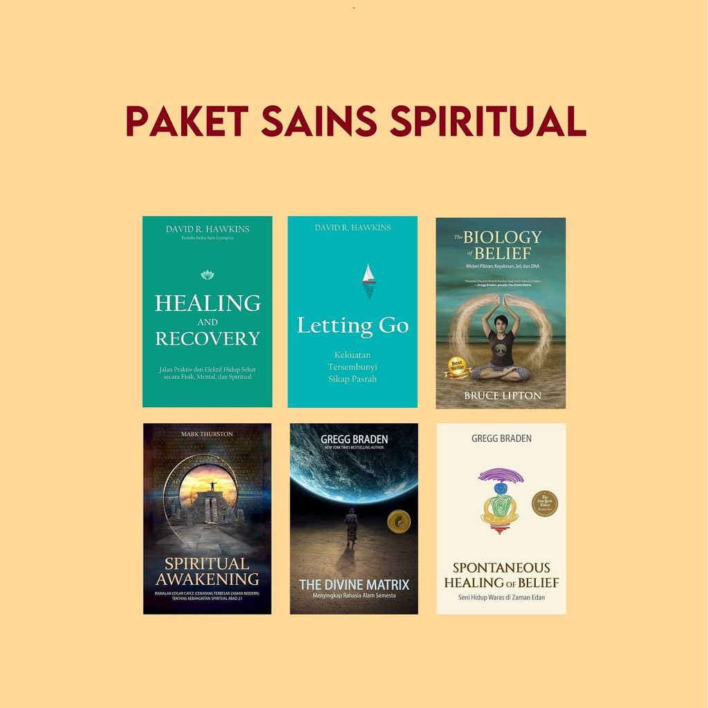 PAKET SAINS SPIRITUAL ( 6 BUKU) - DISKON 30%