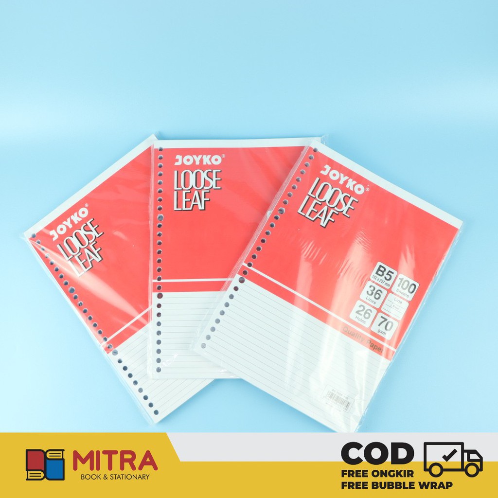 

Loose Leaf B5 Garis Joyko isi 100 Lembar