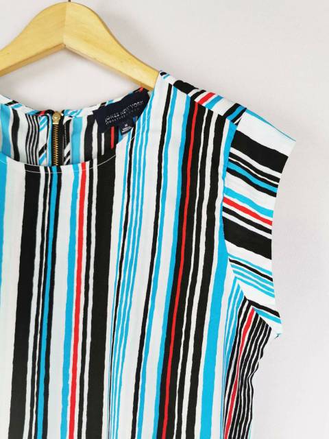 Jones new york abstract &amp; striped top