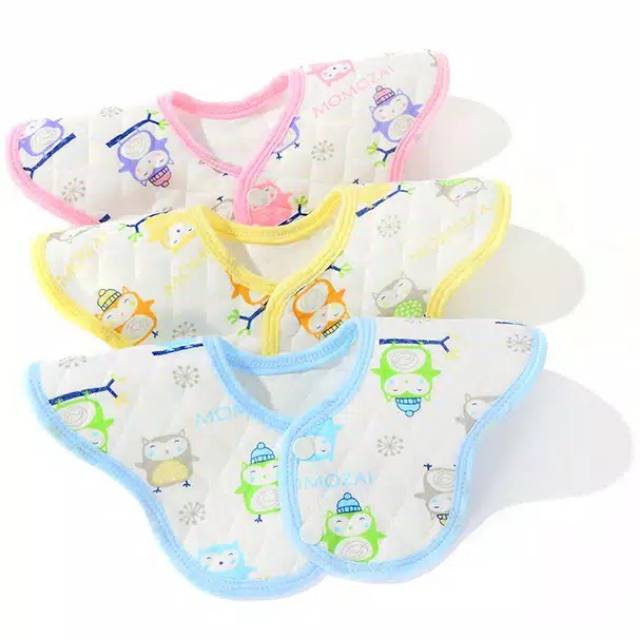 Celemek bayi Bib Slabber slaber bunga Handuk Air Liur tatakan iler air liur bayi