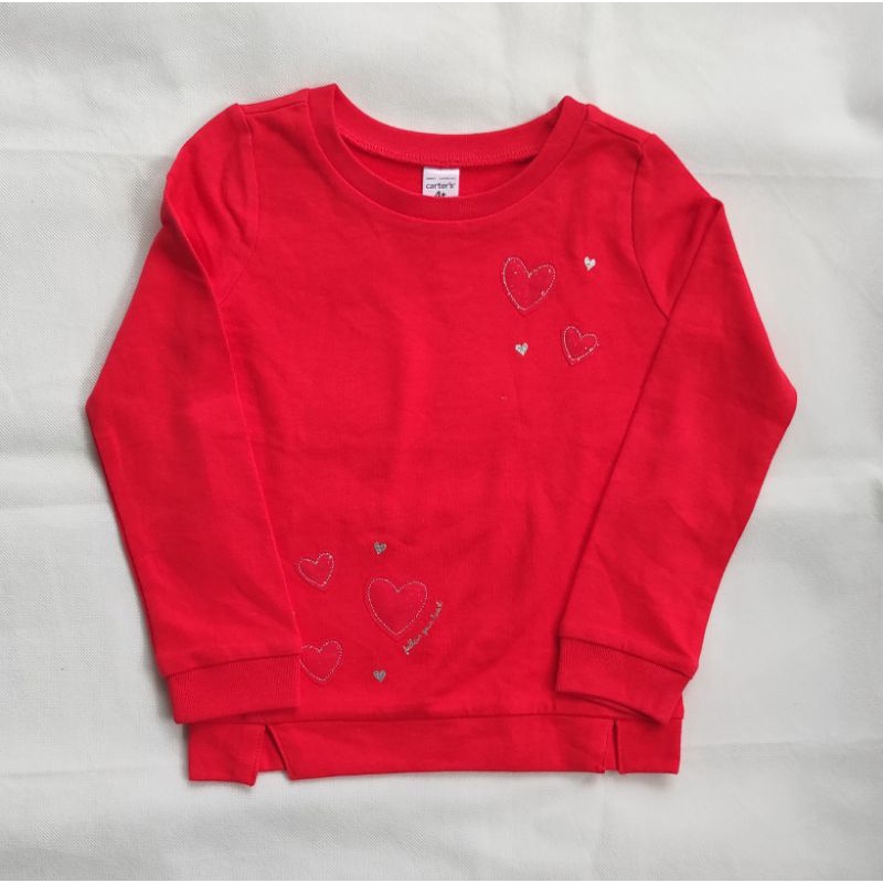 kaos anak lengan panjang carters merah