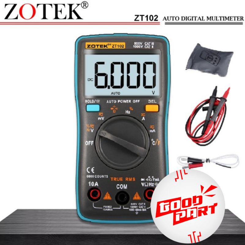 AVOMETER DIGITAL ZOTEK ZT102 / MULTITESTER DIGITAL ZT102 ORIGINAL