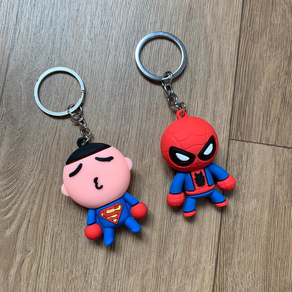 GANTUNGAN KUNCI HERO LUCU UNIK KEYCHAIN SOUVENIR IMUT KARAKTER IMUT READY GROSIR DAN COD TERMURAH