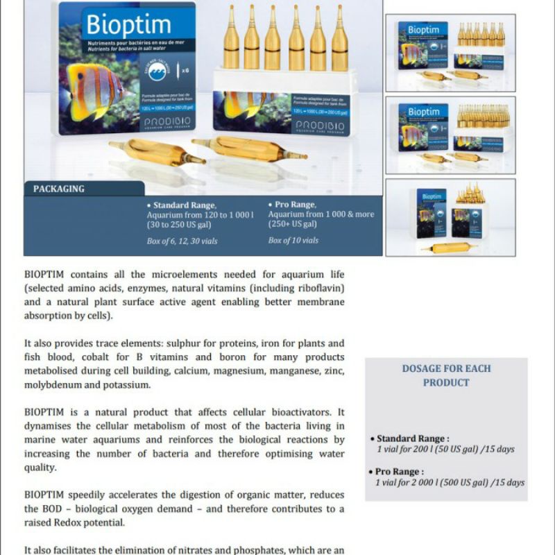 PRODIBIO BIOPTIM 1 VIALS / AMPUL