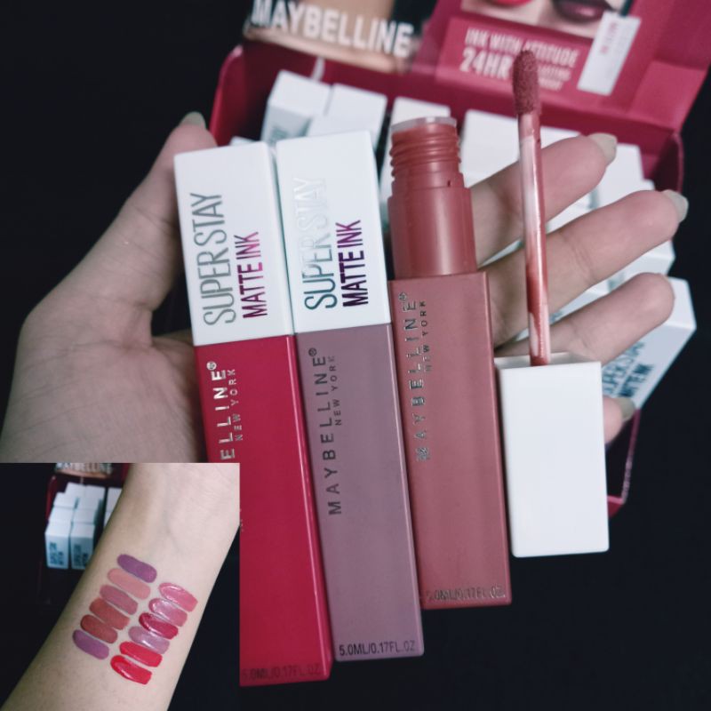 PROMO PER12PCS!!!LIP GLOSS SUPER STAY MATTE INK MAYBELLINE