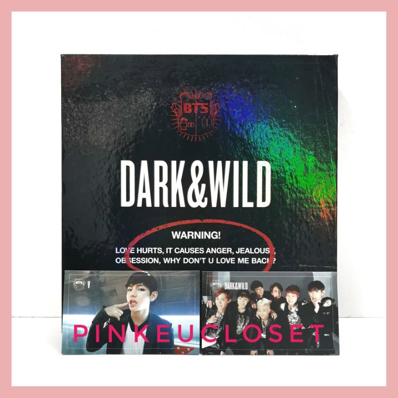 [READY] BTS DNW DARK N WILD FULLSET TAEHYUNG + GROUP PHOTOCARD