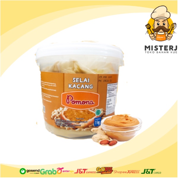 

Pomona | Selai Pomona Kacang | 1 Kg | Kemasan Pabrik
