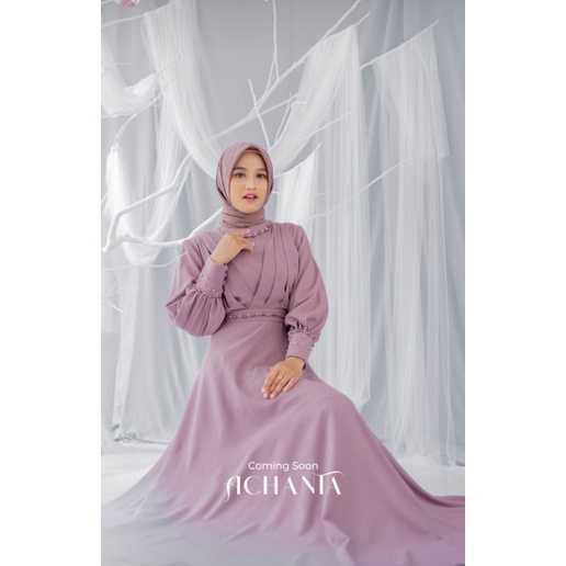 achantha dress-terbaru-simpel dress-baju muslimah