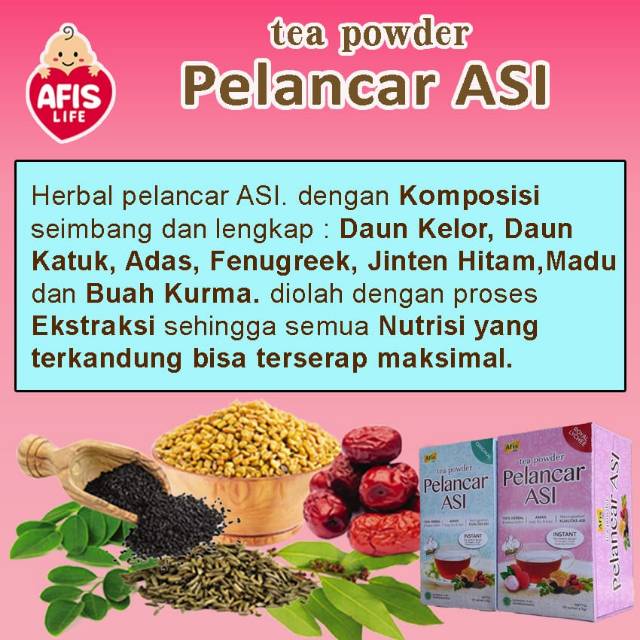 Afis  tea powder pelancar asi