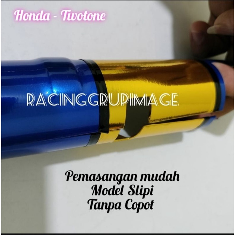 COVER SHOCK DEPAN MATIC HONDA BEAT VARIO SCOOPY GENIO -TWOTONE