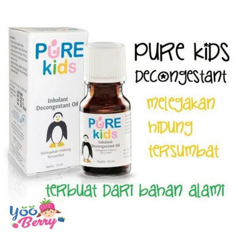 COD - PURE KIDS BABY  DECONGESTANT INHALANT - ANAK SUSAH BERNAFAS DAN HIDUNG TERSUMBAT