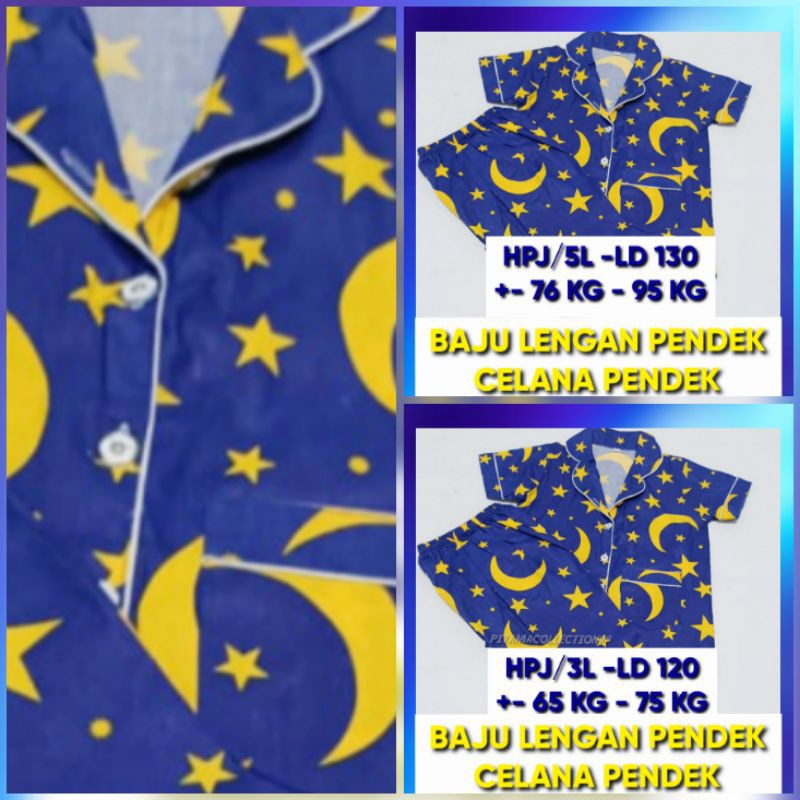 BAJU TIDUR PIAMA couple keluarga bulan bintang / PIYAMA SET / STELAN starmoon