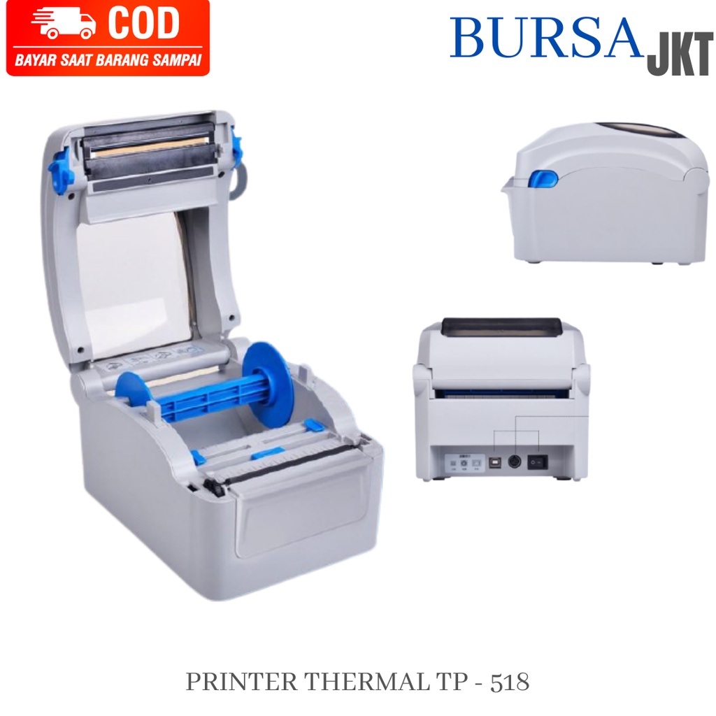 PRINTER THERMAL TP 518 SUPPORT UKURAN 150 X 100 DLL