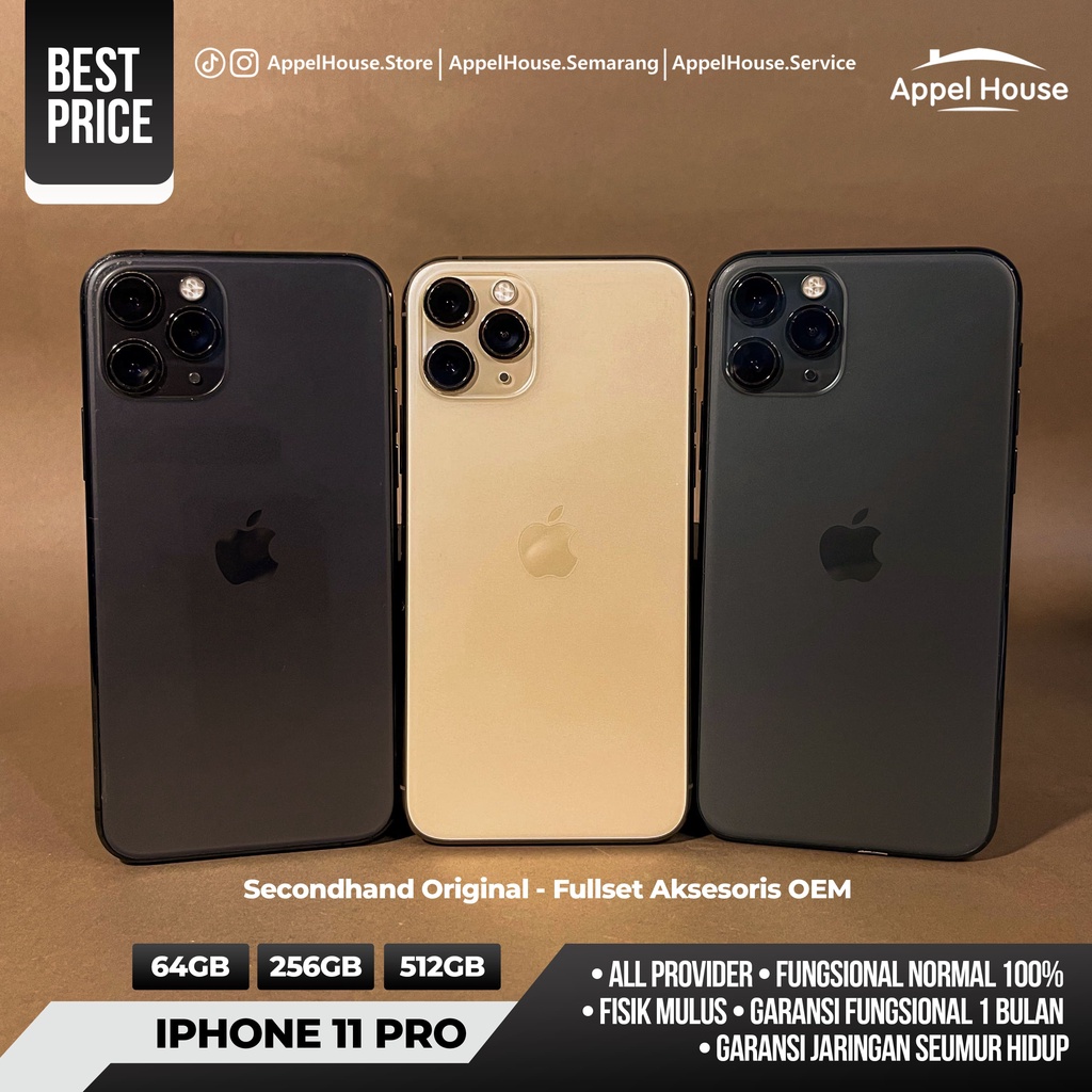 Jual IPhone 11 Pro 64GB/256GB Bekas Second Original | Shopee Indonesia