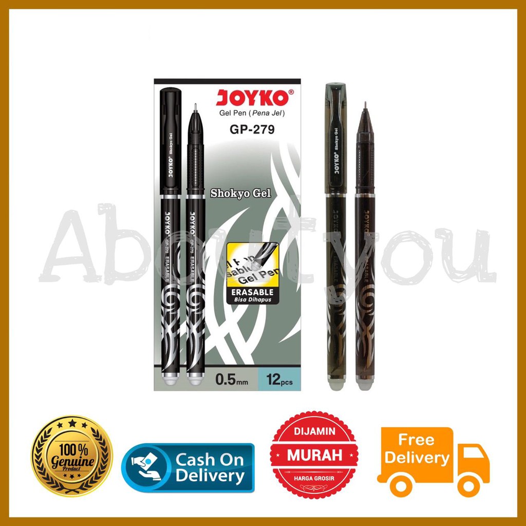 

Pulpen gel pen bisa dihapus erasable MAGIC PEN termurah Hitam Biru premium