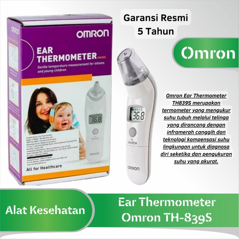 Jual Ear Termometer Digital Infrared non Kontak Omron TH839S