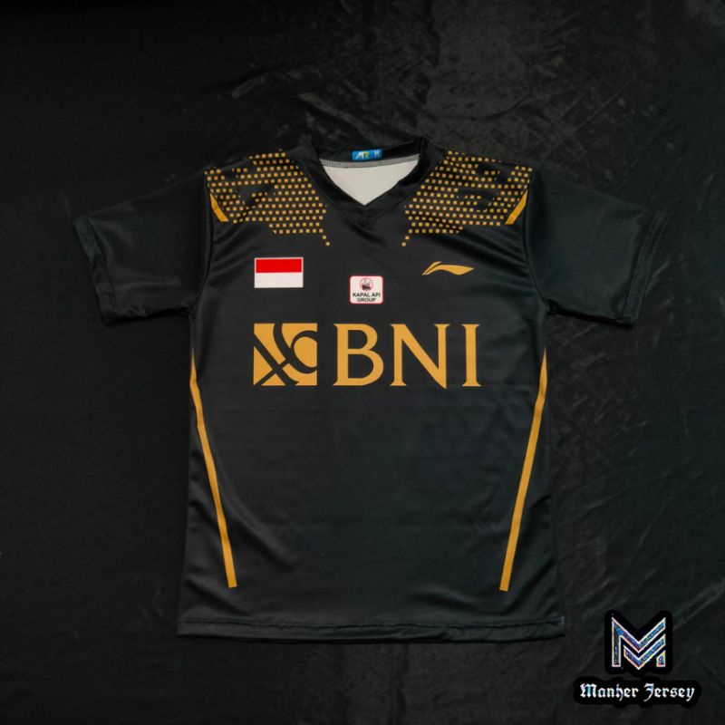 Baju Jersey Badminton Bulutangkis Timnas Indonesia Thomas Cup Sudirman Cup BNI Kapal Api Group Full 