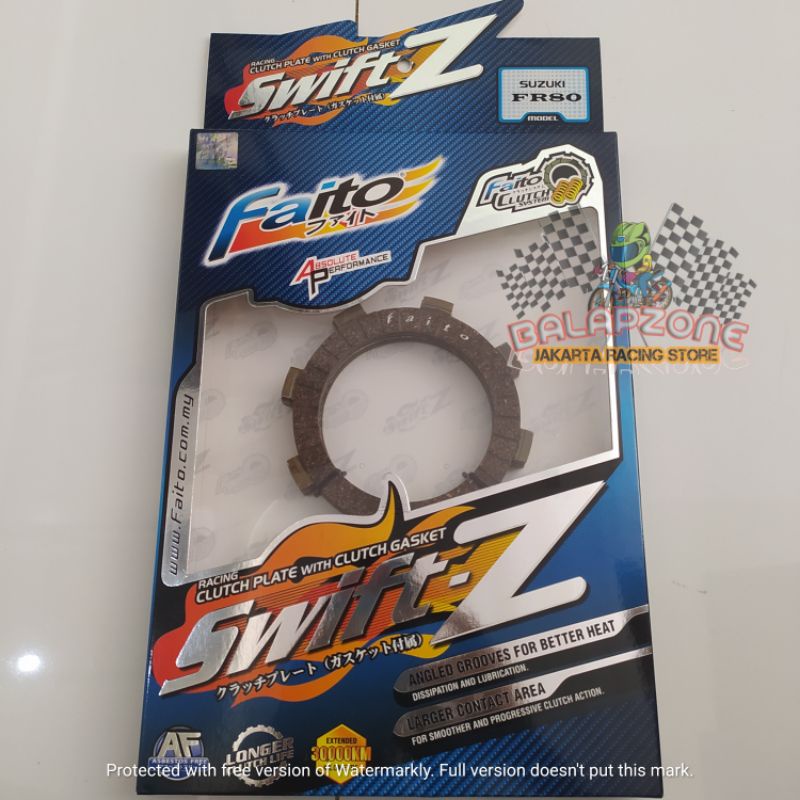 kampas kopling motor suzuki fr 80 merk faito