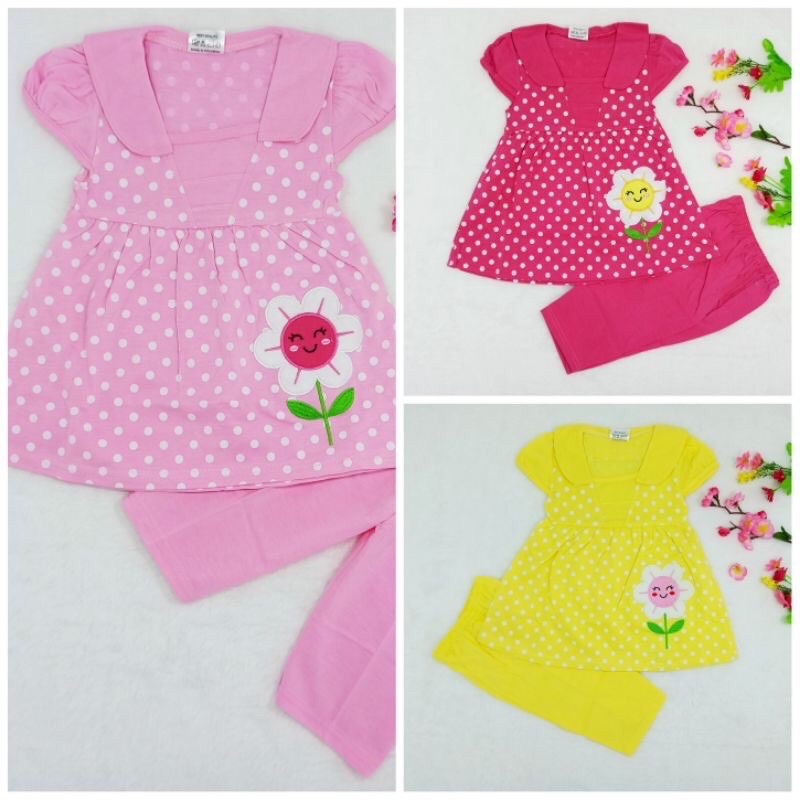Setelan  Anak Perempuan Size 1-2tahun,Pakaian Anak Lucu