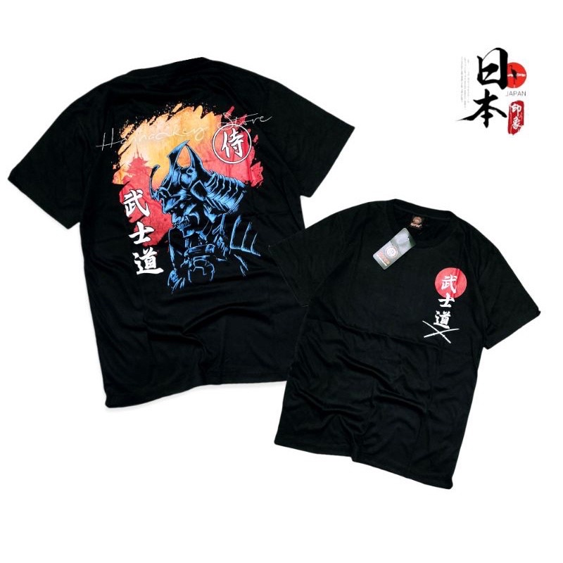 BISA COD kaos Anak jepang samurai ronin hitam Murah