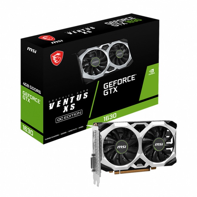 MSI GeForce GTX 1630 4GB VENTUS XS OC GDDR6