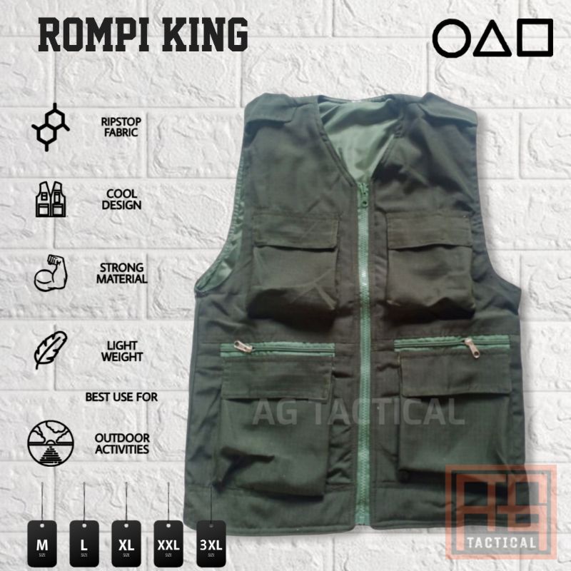 Rompi Tactical Outdoor/Rompi Casual/Rompi KING/OOTD