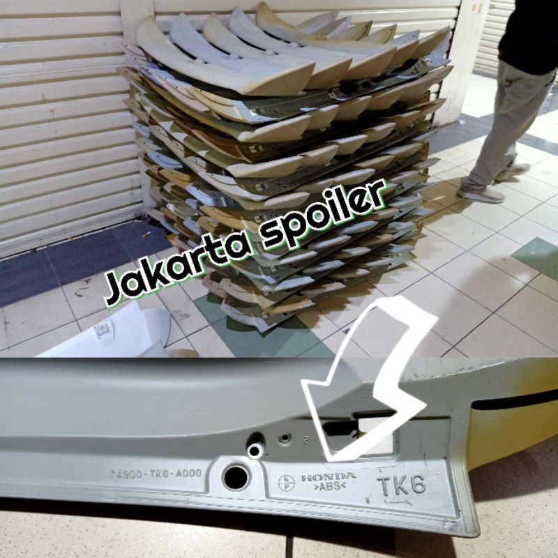 Spoiler jazz ge8 2008 2013 model us modulo original honda