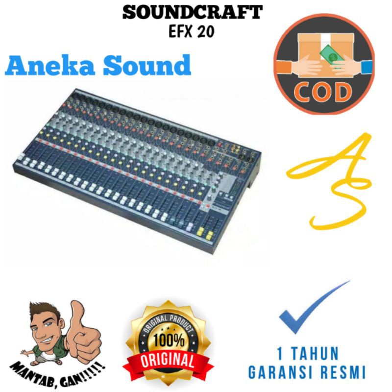 Mixer Audio SoundCraft EFX 20 Grade A 20 Channel