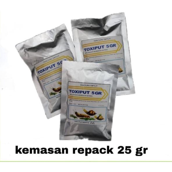 Toxiput moluskisida pembasmi siput tanaman hama siput racun siput kemasan repack 20 gram