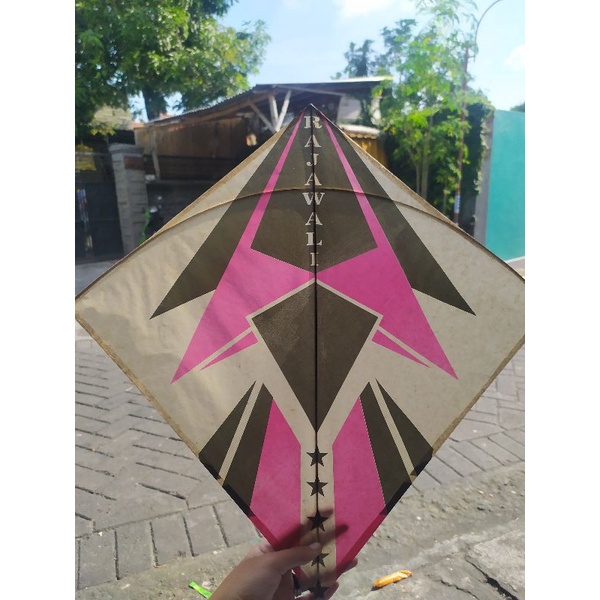 layangan standart kertas tisu coklat