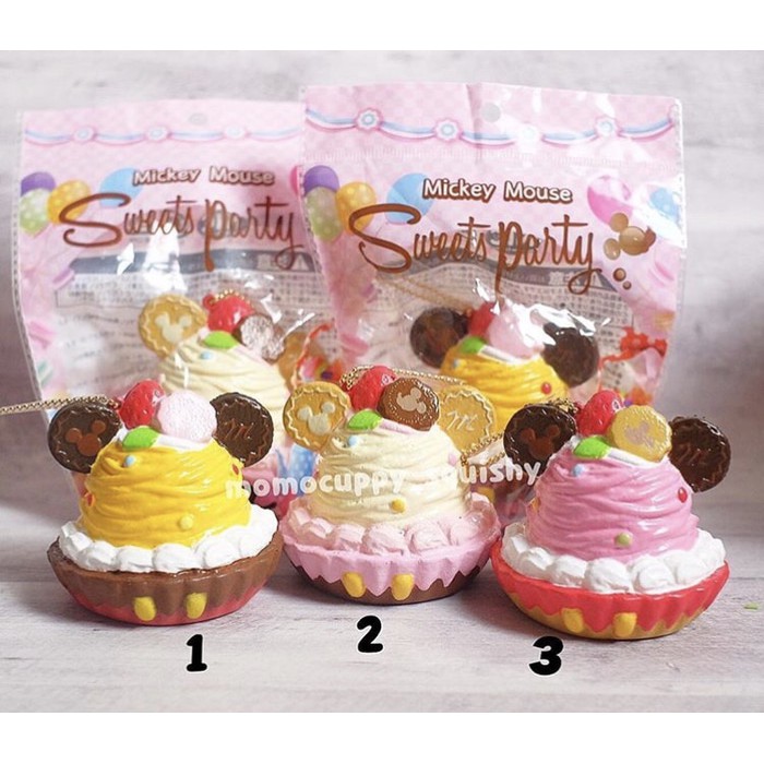 Squishy licensed cupcakes mickey mouse sweet party by NIC (ORI JAPAN)