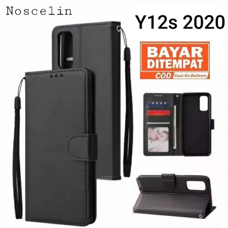 Vivo Y12s 2020 (V2029) FLIP LEather PU Case Wallet - PREMIUM [f01]