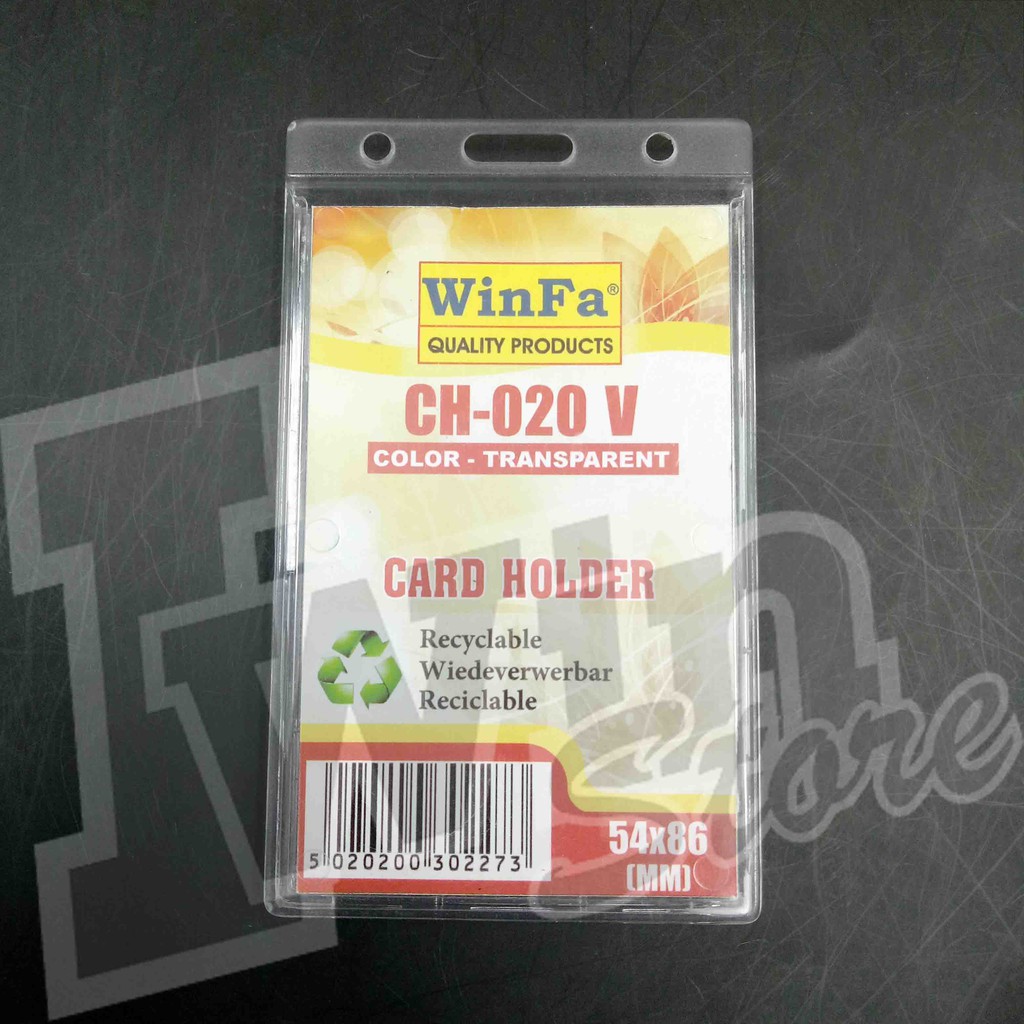 

DOUBLE SLOT CARD HOLDER VERTICAL - DBH 20 - Isi 5 PCS