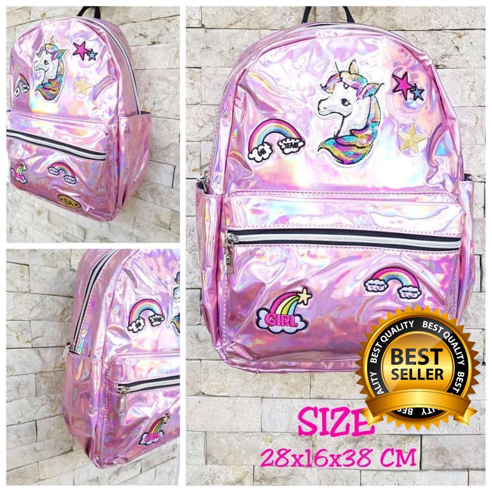 

Tas Hologram Unikon Ukuran P 35 L 30 Terbaru