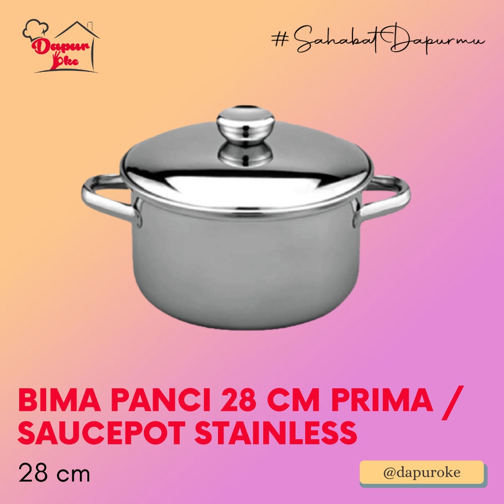 Bima Panci 28 cm Prima / Saucepot Stainless