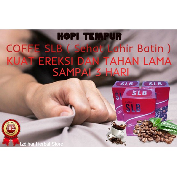 Kopi SLB COFFE SLB ORIGINAL - KOPI INSTAN PENAMBAH KEJANTANAN PRIA DEWASA ANTI EJAKULASI DINI - ISI 