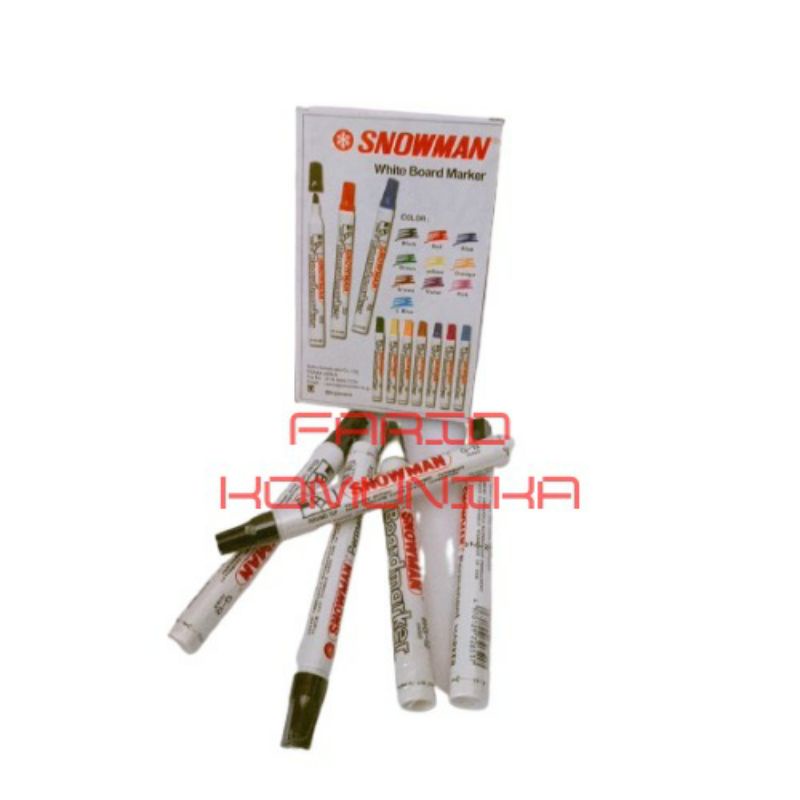 

[HUSNA COLLECTION] SPIDOL WHITEBOARD SNOWMAN 1 Pak (12PCS)