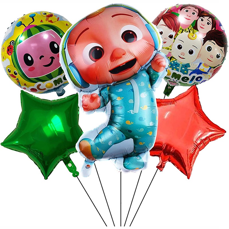 Kartun Semangka, Karakter Anak Aluminium Film Balon, Ulang Tahun Anak-anak, Dekorasi Balon