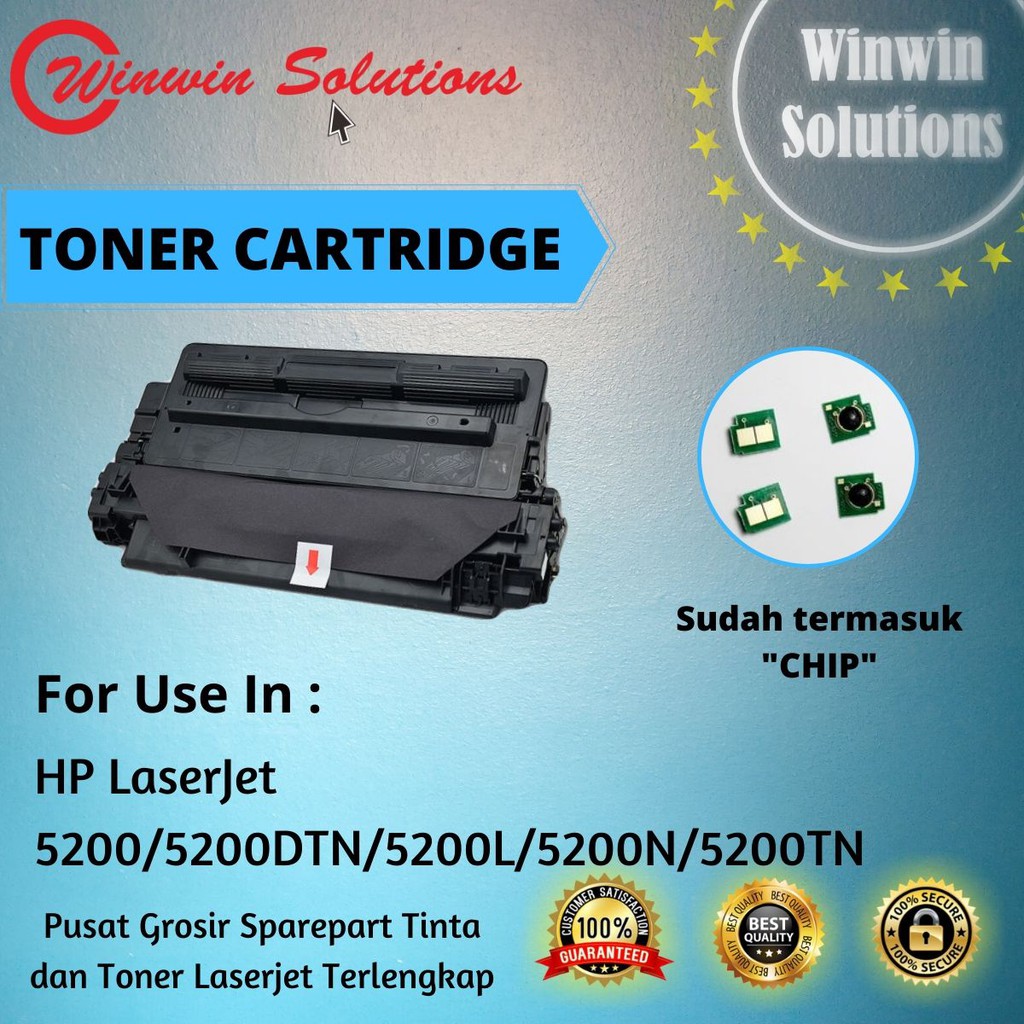 Toner Cartridge HP 5200 5200n 5200L 5200tn 5200dn 5200dtn Q7516A