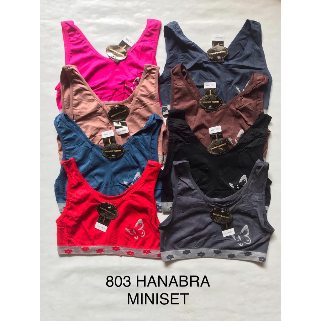 Miniset Rajut Remaja Wanita Polos Tanpa Cup Bra  / Mini Set Remaja Rajut Murah Motif Random